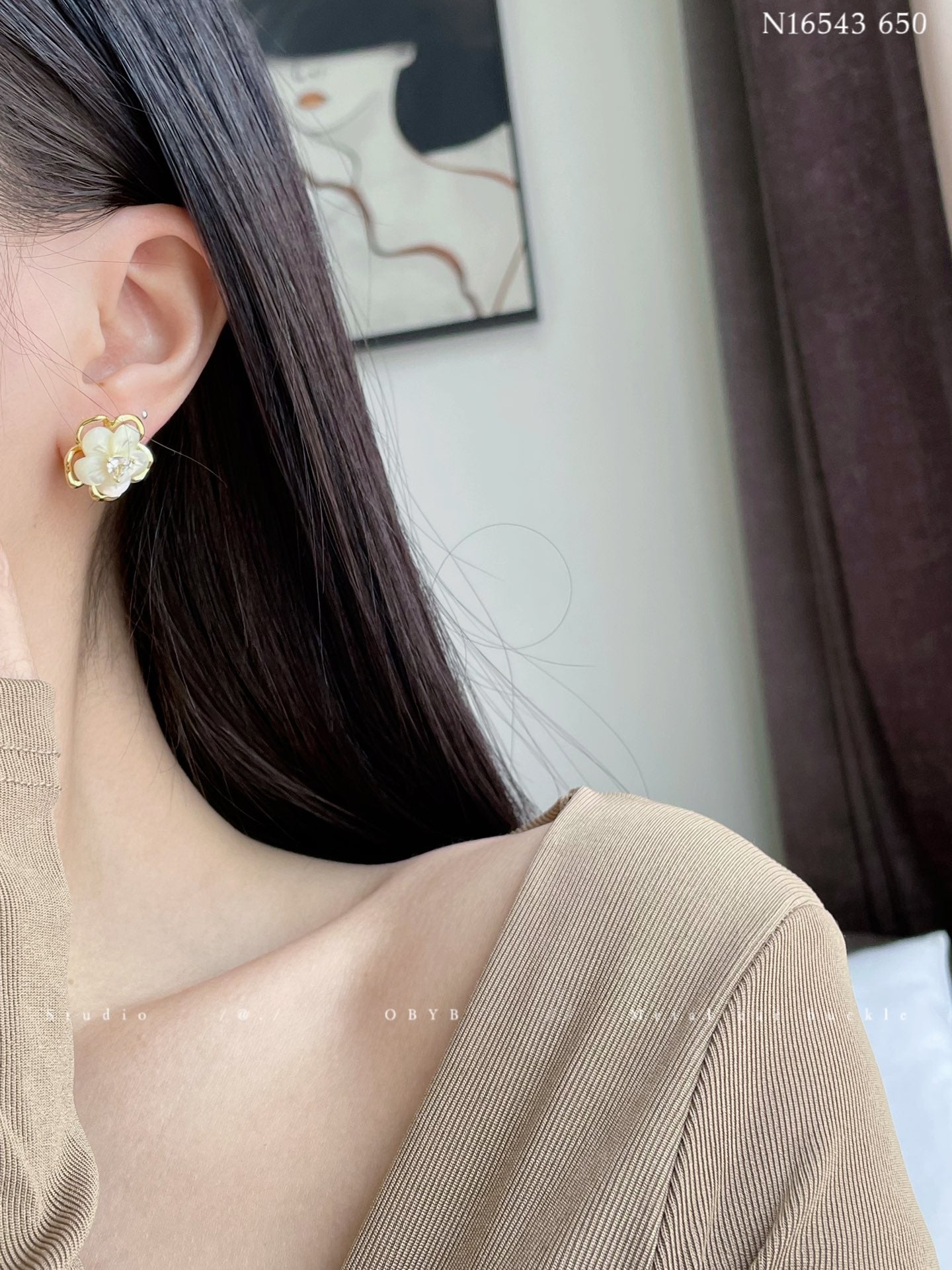 Flower earrings
