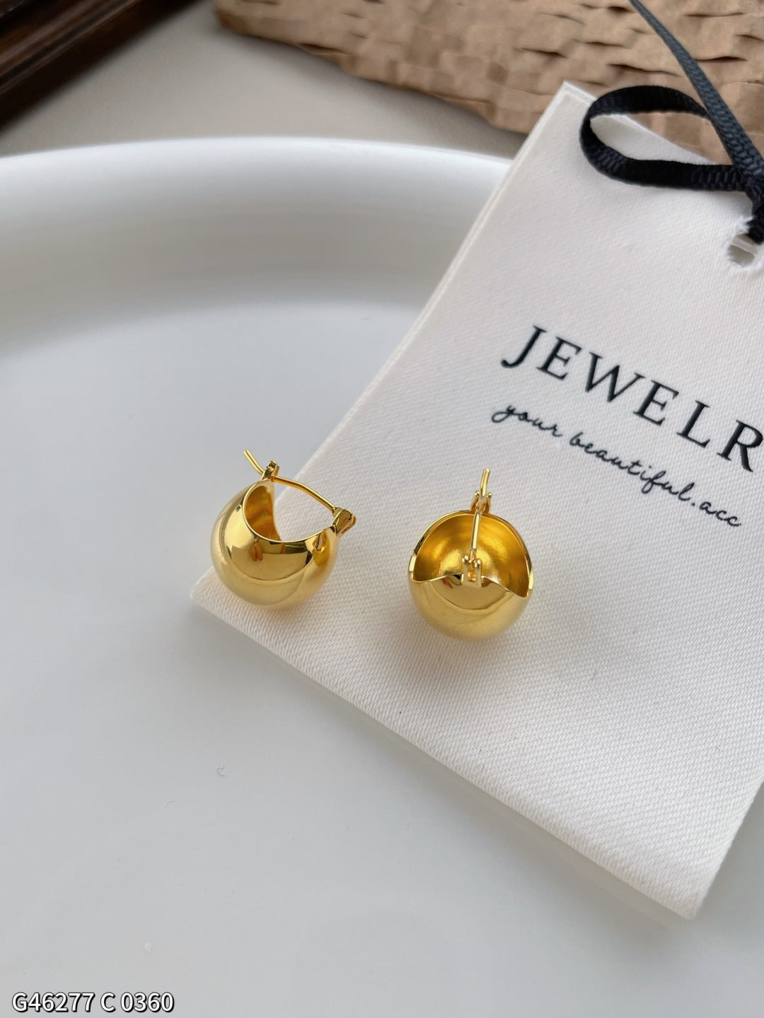 Elegant Red Boat Earrings