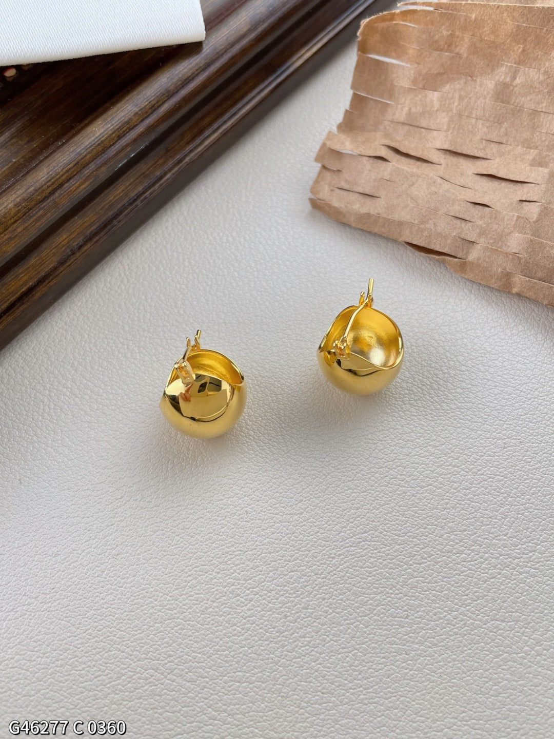 Elegant Red Boat Earrings