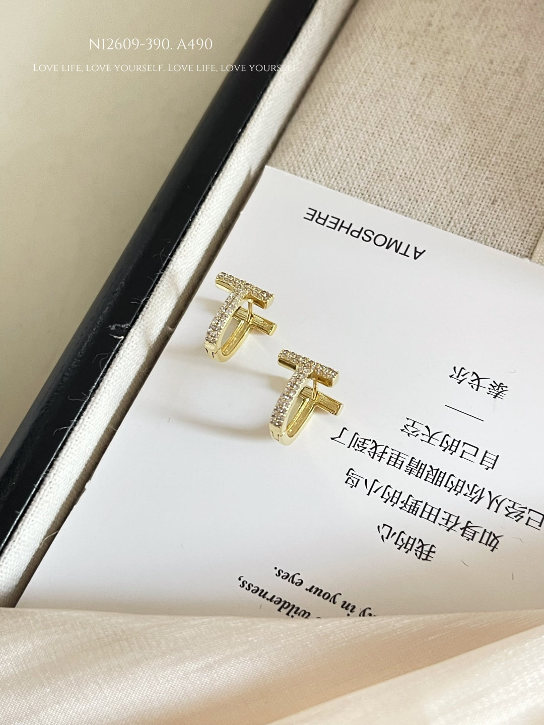 T-shaped earrings