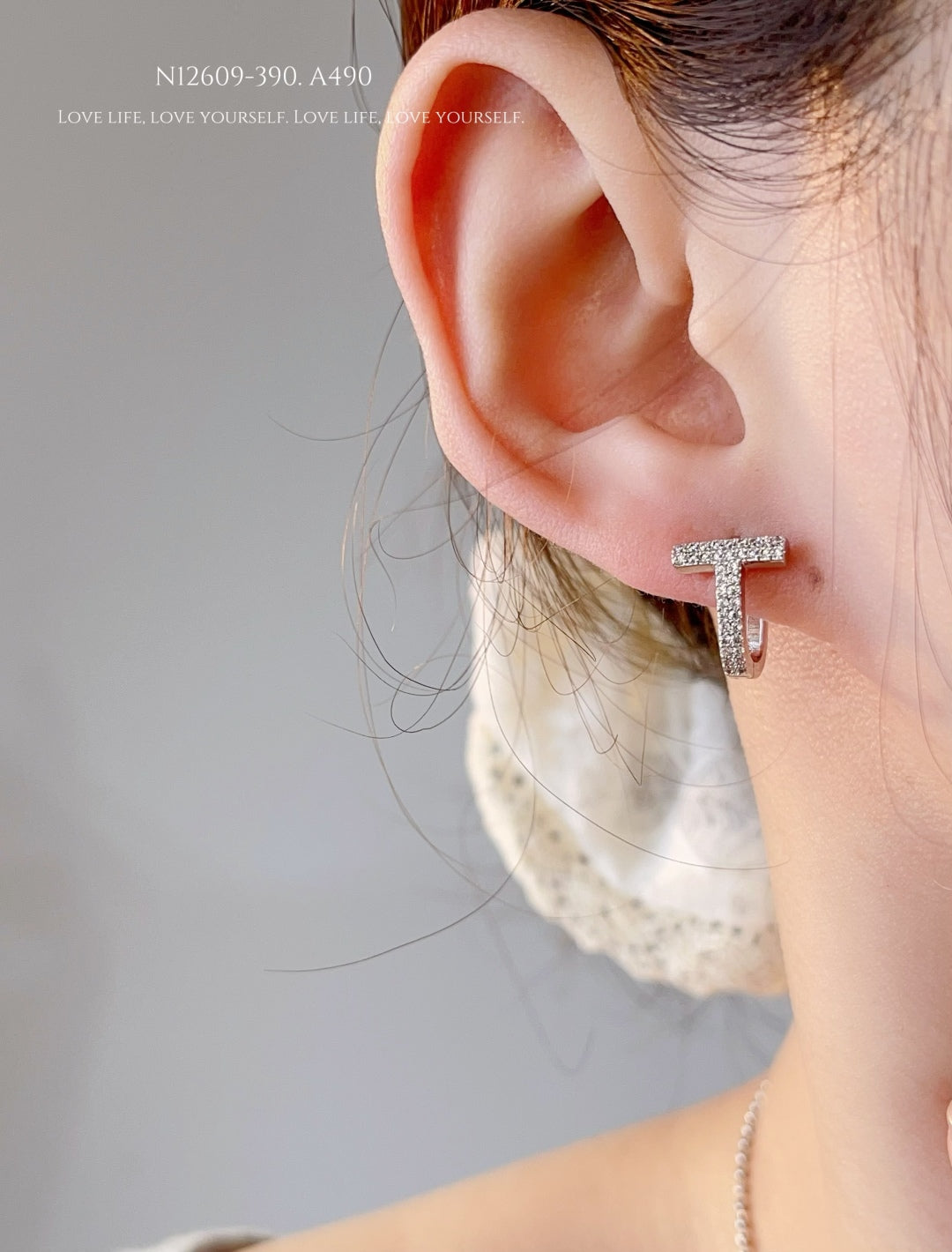 T-shaped earrings