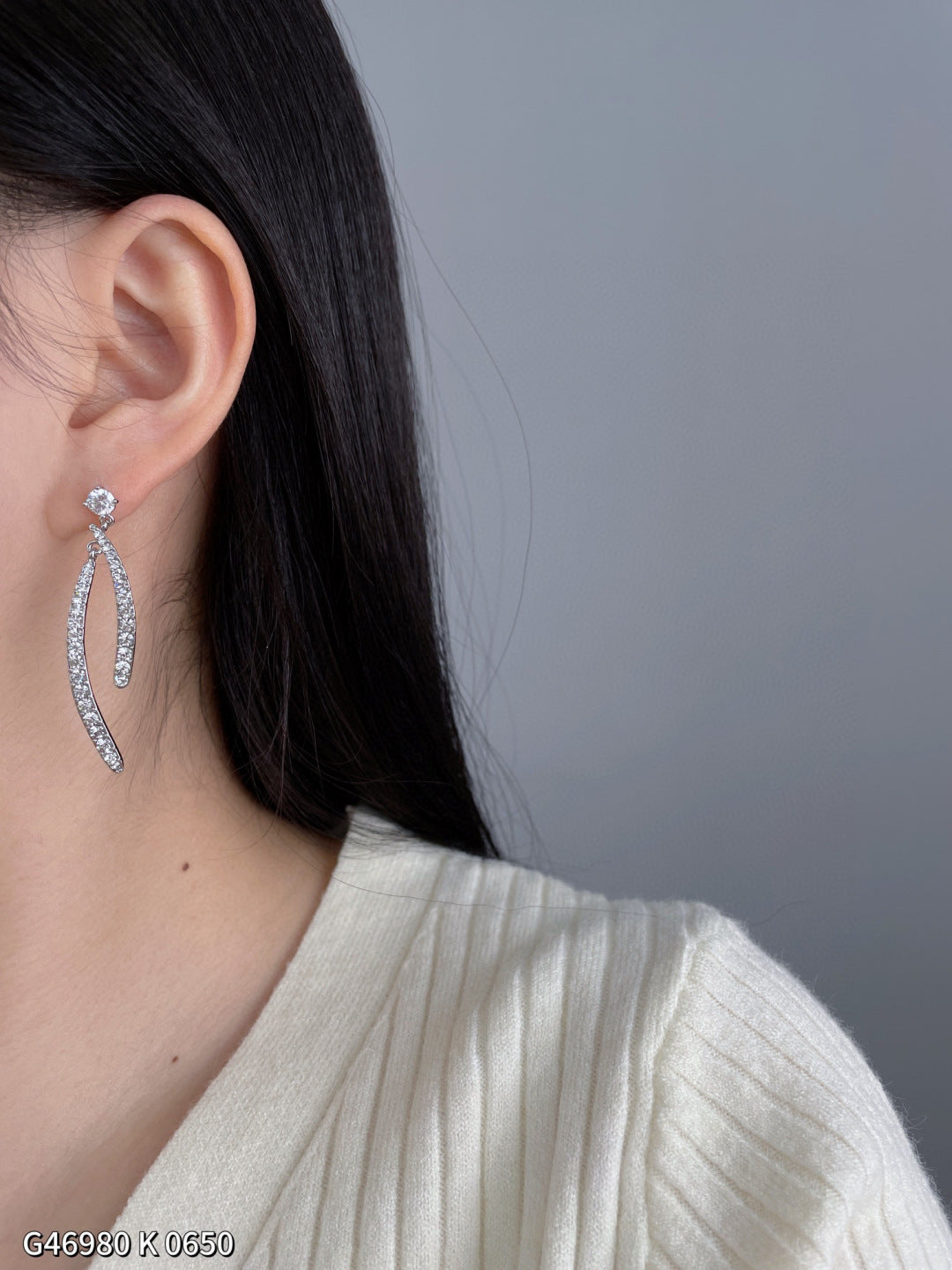 Luxurious double arc earrings