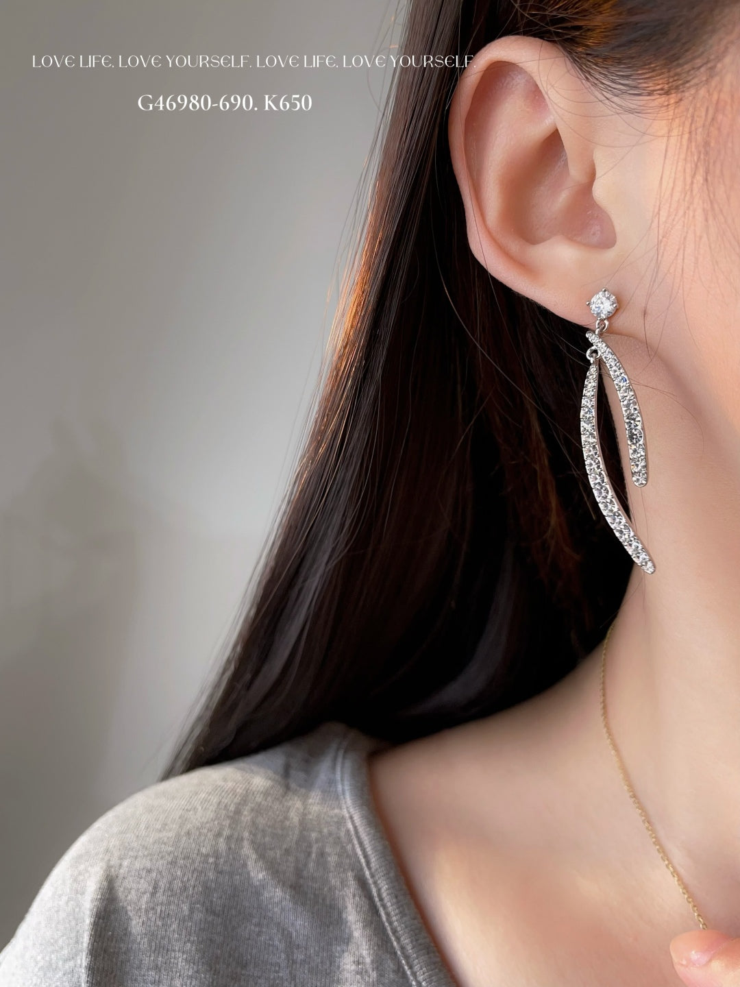 Luxurious double arc earrings