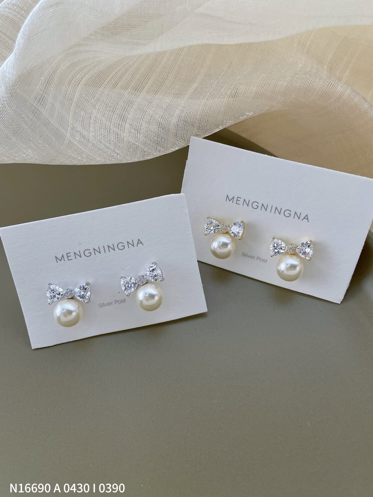 Butterfly Pearl Earrings