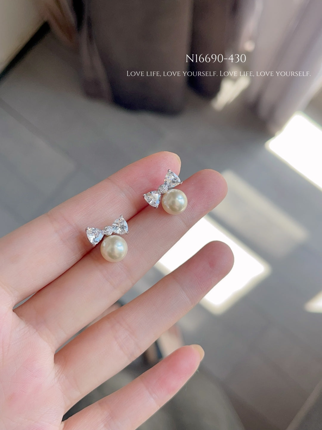 Butterfly Pearl Earrings