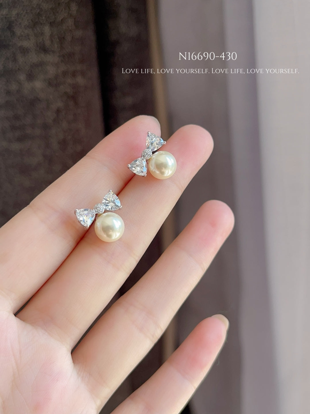 Butterfly Pearl Earrings