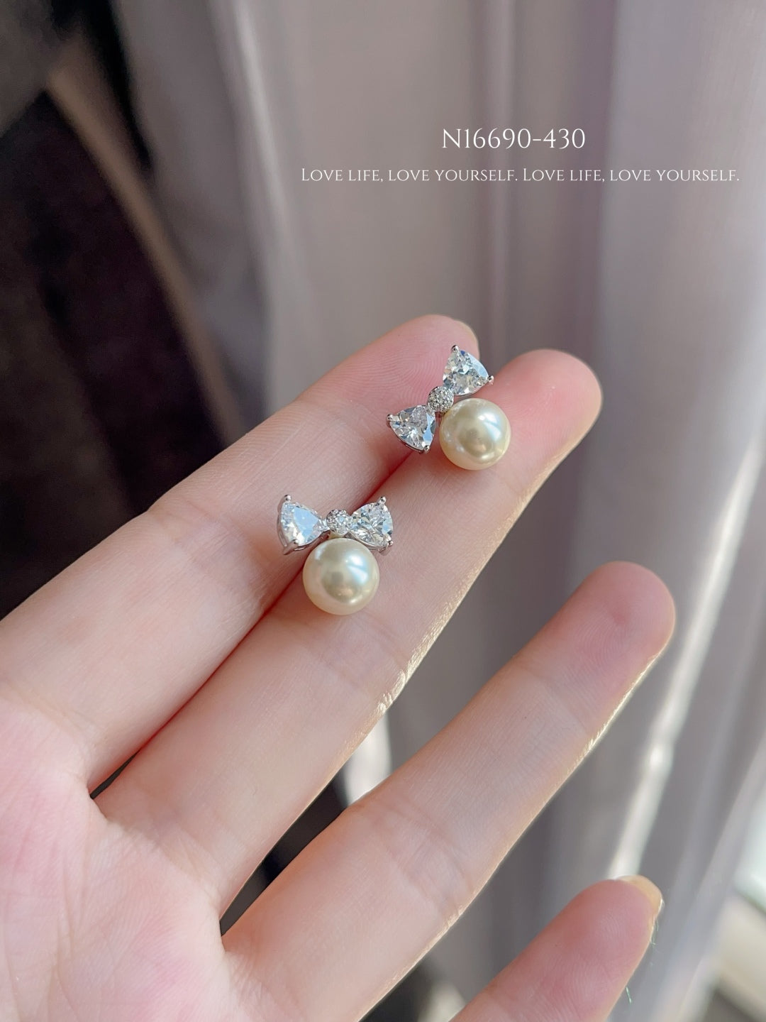 Butterfly Pearl Earrings