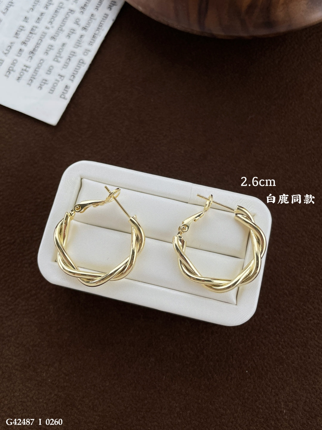 Twisted Hoop Earrings