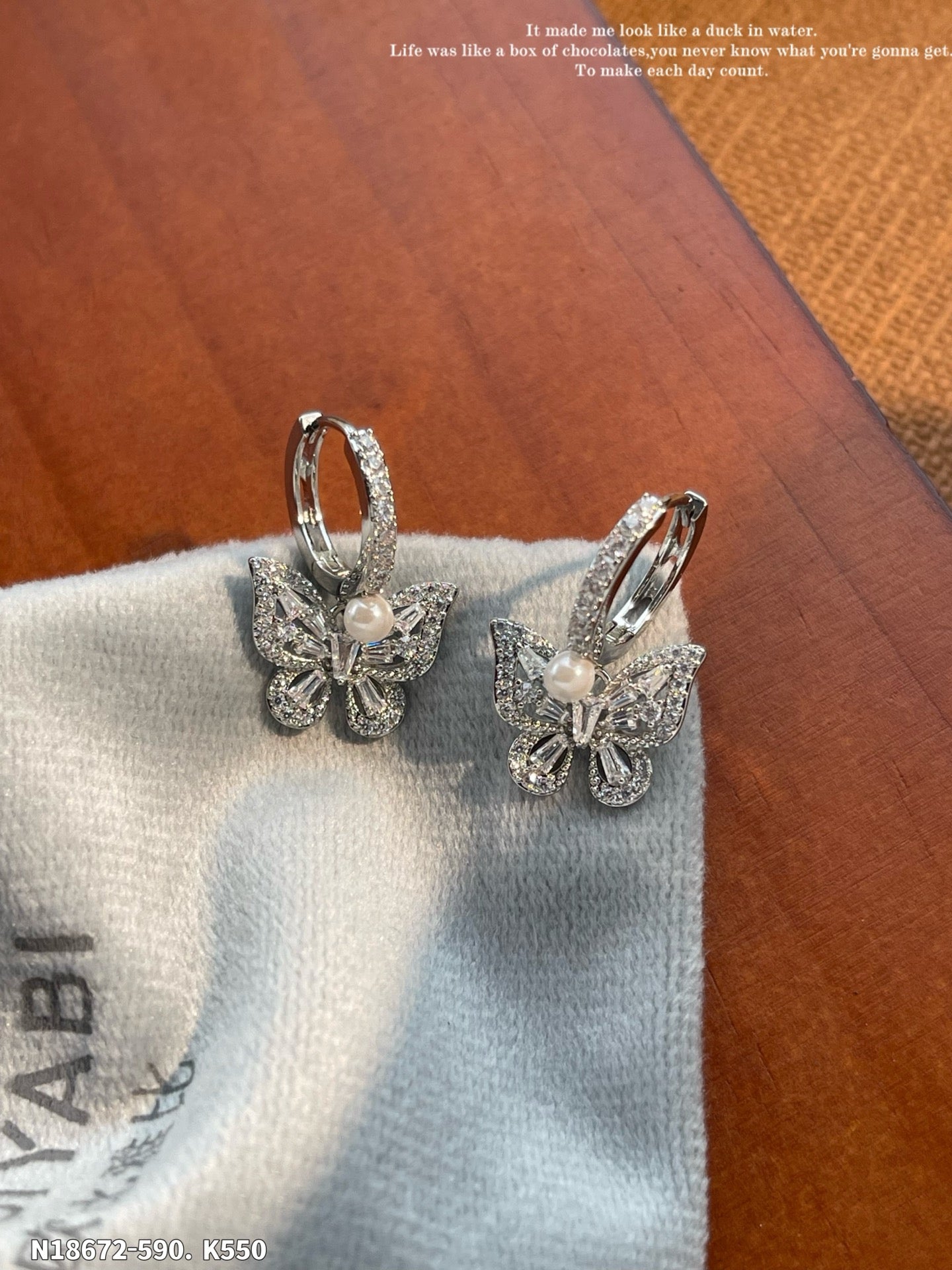 Butterfly shaped earrings