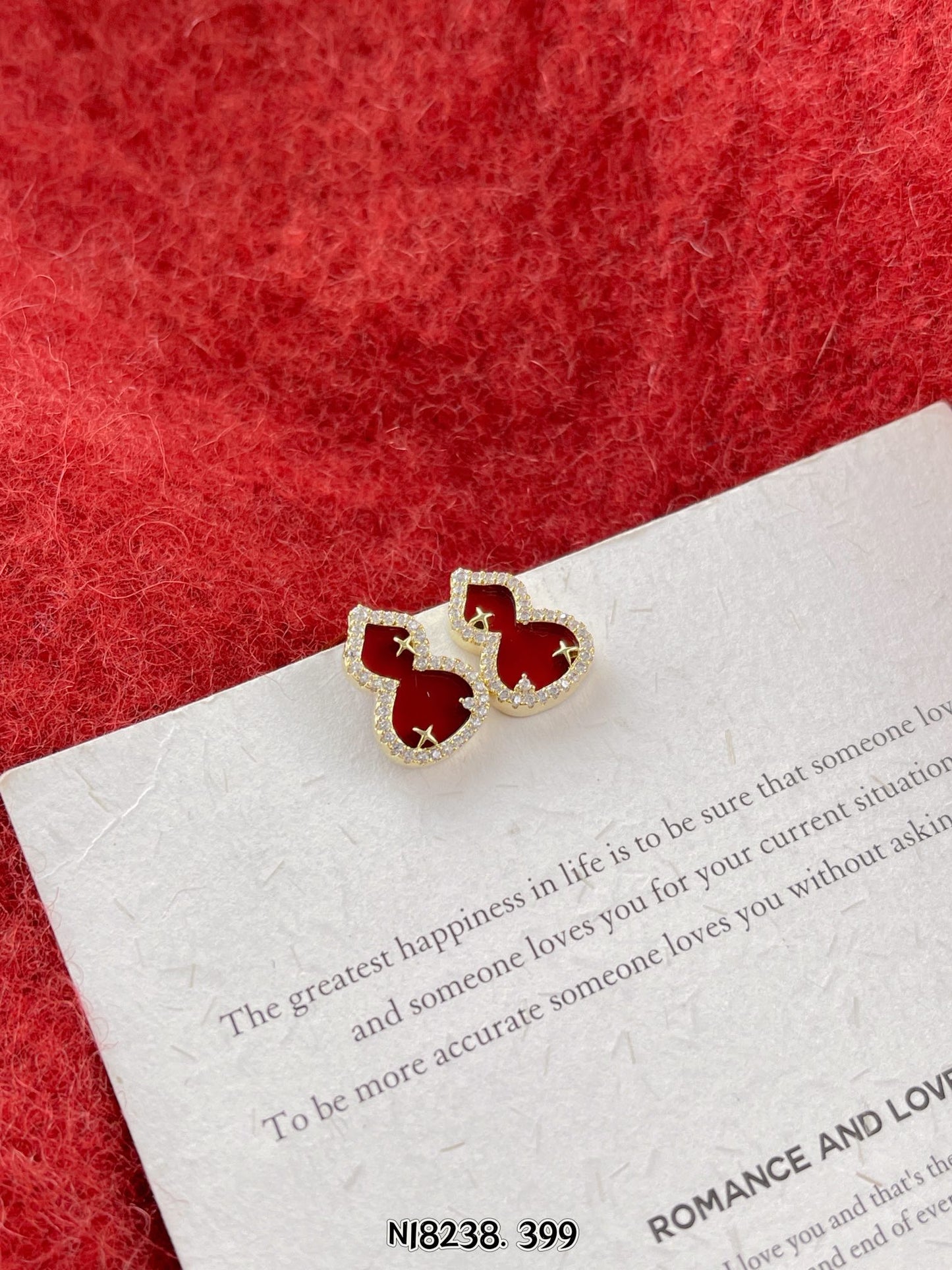 Acrylic gourd earrings