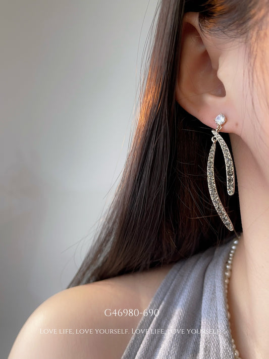 Luxurious double arc earrings