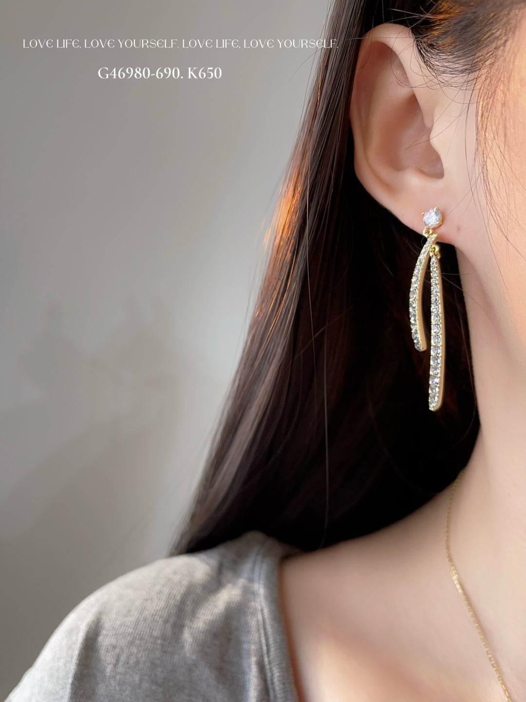 Luxurious double arc earrings