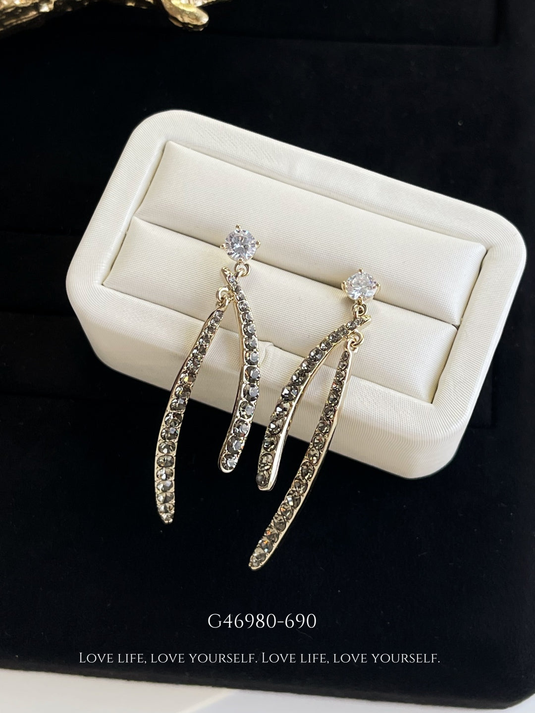 Luxurious double arc earrings