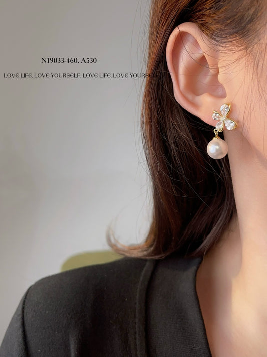 Butterfly Pearl Earrings