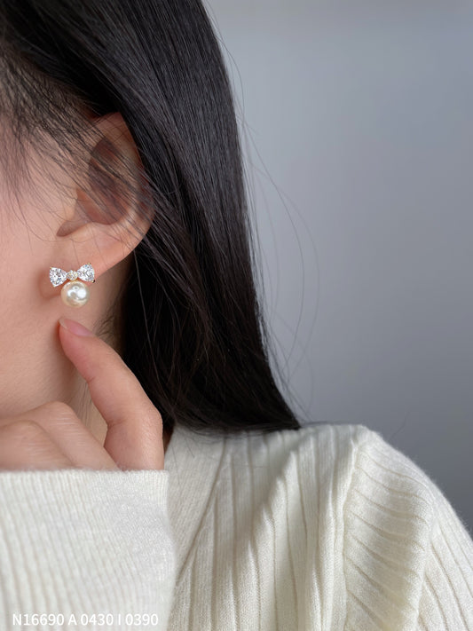 Butterfly Pearl Earrings