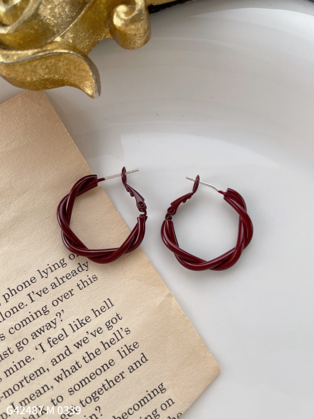Twisted Hoop Earrings